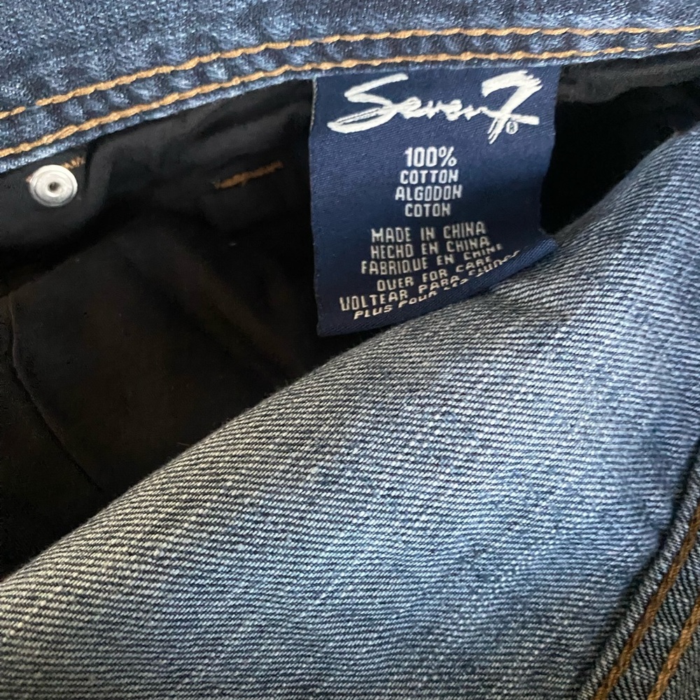 Seven 7 Men's ULTIMATE CLASSIC STRAIGHT FIT 5 pocket jeans blue 36X30 - Picture 4 of 10